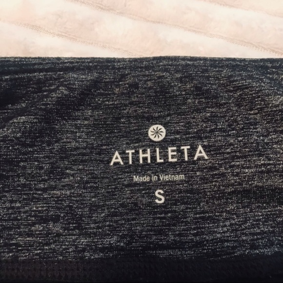 Athleta Luma Charuranga Capri Tight Leggings Black Gray Size Small style# 489413 - Picture 8 of 9